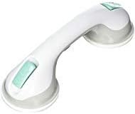 PCP Suction Grip Bathtub and Shower Safety Handle, White, 12 Inch