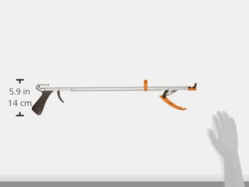 Sammons Preston Easireach II Reacher, 26" Ergonomic Reaching Aid with Magnet, Lightweight 7 oz. Magnetic Grabber Tool & Reaching Claw, Aluminum Trash Pickup, Lightbulb Remover, & Garden Nabber, 2 Pack