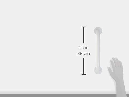 Drive Medical RTL12012 Powder-Coated Grab Bar, White, 1 Count (Pack of 1)