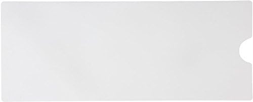 Safe Way Traction 16" X 40" White Adhesive Vinyl Anti Slip Non Skid Safety Bath Mat with Drain Cut Out