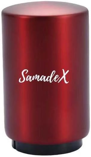 Premium Beer Bottle Opener,Automatic Bottle Openers, Stainless Steel Push Down Beer Opener, No Damage to Bottle Cap with Magnet,Portable Pop the Top Bottle Opener for Home Bars Camping Party (Red)