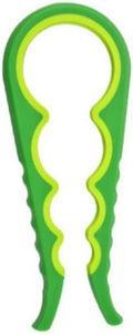 Multifunction 4 In 1 Lid Jar Opener Screw Bottle Opener (Green)