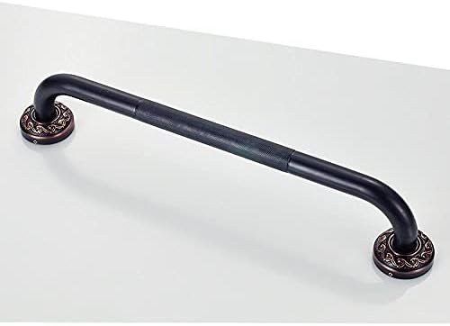 18-Inch Grab Bar Featuring Anti-Slip Handrail, Solid Brass, Oil Rubbed Bronze, Heavy-Duty Construction Armrest, Bathroom Bathtube Shower Safety Rail
