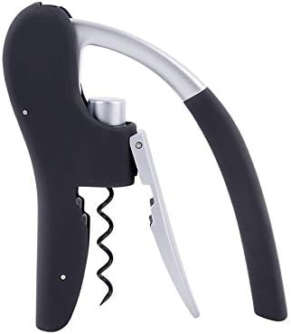 Franmara Black Stainless Steel Lever Style Speed-Pull Decorker with Built-in Foil Cutter