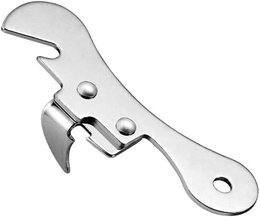 2Pcs Silver One Size Stainless Steel Can Opener Manual Can Opener Multifunctional Kitchen Accessories, Manual Can Openers