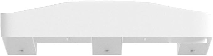 Modern Innovations Bedside Shelf for Bed, College Dorm Room, Bunk Bed Shelf/Caddy for Top Bunk, Clip On Nightstand Tray with Cord and Cup Holder for Table Storage (White)