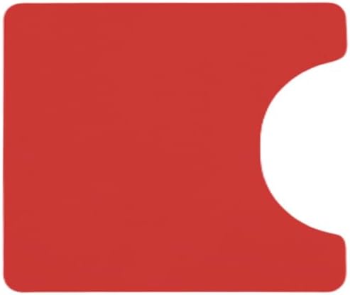 TYUU Toilet Rug, Thin Toilet Rugs U Shaped Washable Non Slip Absorbent Quick Dry Low Pile Toilet Mat, 20"x24" U Shape Red