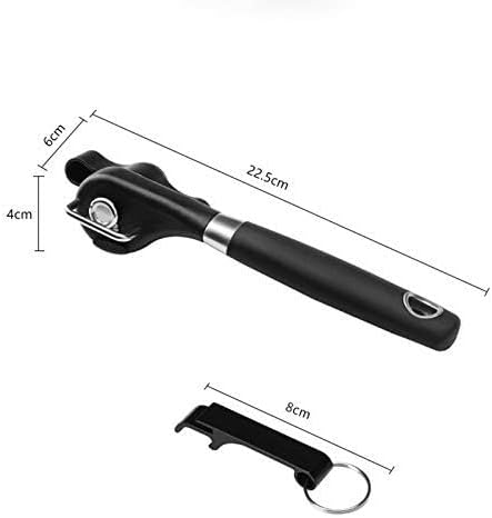 Phmnkl Safety Side Cut Manual Can Opener for Seniors & Arthritis, Smooth Edge No Sharp Lid, Ergonomic Soft Grip, Food Grade Stainless Steel, Easy to Use Kitchen Can Opener