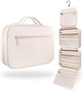 VANDEL Waterproof Hanging Toiletry Bag [TSA-Approved] Hanging Makeup Organizer Bag, Cosmetic Travel Bags for Women, Makeup Case Toiletries Organizer Hygiene Bathroom Shower Caddy - Sand