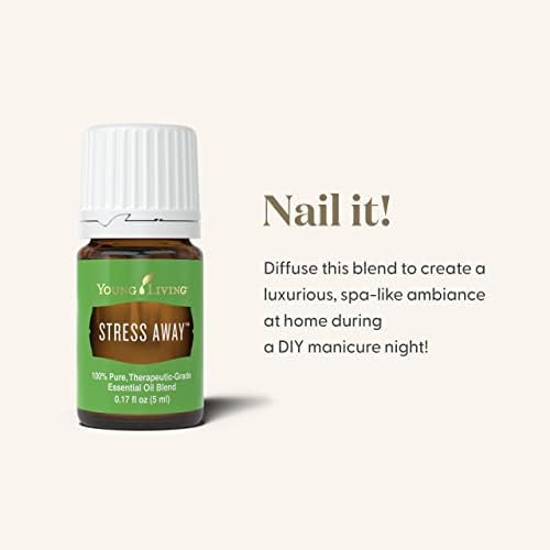 Young Living Stress Away Essential Oil Blend | 5 ml | Sweet Lime & Vanilla Aromatherapy Oil for Diffusers, Massage & DIY Blends | Relaxing Fragrance for Home, Office & Everyday Aromatic Use