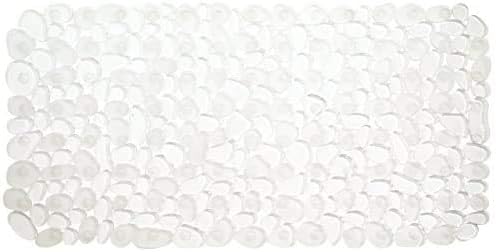 Pebble Non-Slip Suction Bath Mat for Shower, Bathtub - Clear