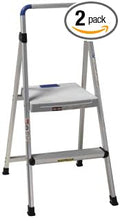 Cosco 11628ABL1 Lite Solutions 225-Pound Duty Rating Aluminum Step Stool, 2-Step