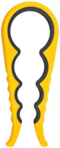 Multifunction 4 In 1 Lid Jar Opener Screw Bottle Opener (Yellow)