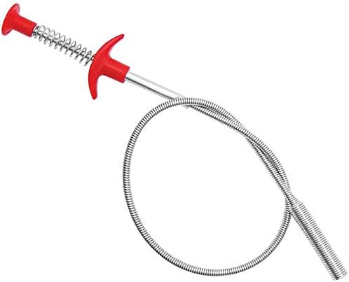 Flexible Grabber Claw Pick Up Reacher Tool With 4 Claws Bendable Hose Pickup Reaching Assist Tool for Litter Pick, Home Sink, Drains, Toilet (35.4inch)