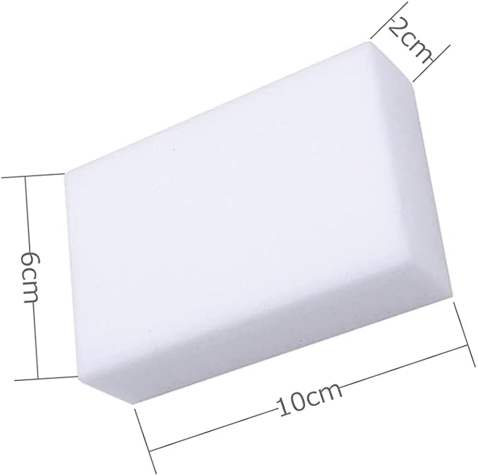 Magic Sponges Eraser,10 Pack Melamine Sponge in Bulk,2X Density,Long Lasting,Cleaning Sponge for Kitchen, Bathroom,Bathtub, Sink,Furniture, Wall Cleaner (White,3.93x2.36x0.79in)