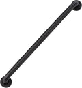 supregear Grab Bars for Wall, Bathroom Shower Handle for Seniors, 1 Inch Diameter 201 Stainless Steel Safety Hand Rail, Wall Mounted Toilet Bathtub Support, Black Finish, 20 Inch