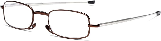 Folding Reading Glasses for Men Women, Keychain Compact Readers Blue Light Portable Pocket Eyeglasses