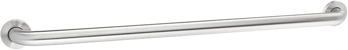 Amazon Basics Bathroom Handicap Safety Grab Bar, 42 Inch Length, 1.5 Inch Diameter, 500LBs Capacity, ADA Compliant, Stainless Steel