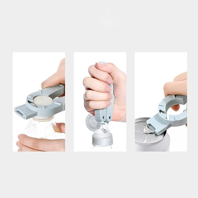 MAGICLULU 2-Pack Multifunction Bottle Opener can Opener Set with Ergonomic Anti-Slip Grip for Seniors and Weak Hands Compact Kitchen Gadget 4.13X1.96X0.47In