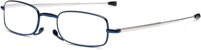 Folding Reading Glasses for Men Women, Keychain Compact Readers Blue Light Portable Pocket Eyeglasses
