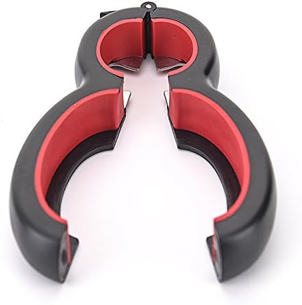 6 in 1 Multi Opener Jar Opener Bottle Can Opener Seal Soda Lid Twist Grips Non-slip Grip Easy Opern for Kid Kitchen Holiday Party (Red + Black)