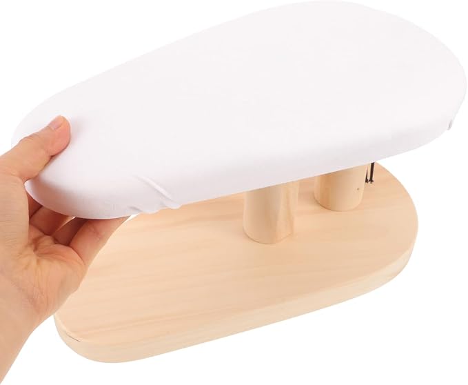 Kichvoe Multifunctional Compact Tabletop Ironing Board with Curved Design for Household and Shirt Ironing Portable and Space-Saving Ironing Tool 11.02X6.29X5.90In