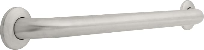Franklin Brass (1-Pack) 24' Shower Grab Bar ADA Compliant Stainless Steel 450 lb Capacity Bathroom Safety Handle for Shower, Bathtub | Wall Mounted Balance Assist, Handicap Grip 5624