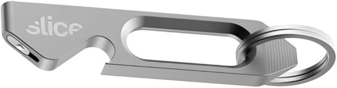 Slice Multi-Tool Cutter | Bottle Opener, Ceramic Utility Knife, and Keychain Box Cutter | Blade Lasts 11x Longer than Metal | Space Gray