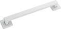 Joyrain ADA Square Grab Bar 16/24/32 Inch - 500lb Capacity Safety Rail for Elderly, Non-Slip Bathroom Handle (White, 32 inch)