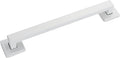 Joyrain ADA Square Grab Bar 16/24/32 Inch - 500lb Capacity Safety Rail for Elderly, Non-Slip Bathroom Handle (White, 16 inch)