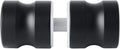 Alise Shower Glass Door Handle,Sliding Shower Doors Knob Round Back-to-Back Pull Hardware Replacement Parts,Matte Black Solid SUS304 Stainless Steel Knobs,L5000-B