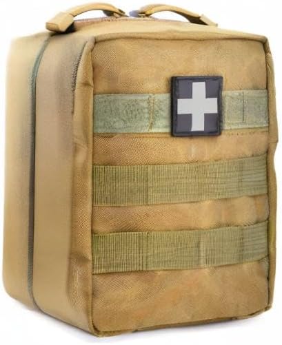 First Aid Pouch Empty Small, Tactical Molle EMT Pouch Compact Medical IFAK Rip Away Untility Bag Pouches