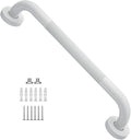 20 Inch Anti Slip Shower Grab Bar Oil Rubbed White 1.25" Diameter,Munzong Bathroom Grab Bar, Knurled Bathroom Balance Bar,Safety Hand Rail Support Handicap Elderly Senior Assist Bath Handle