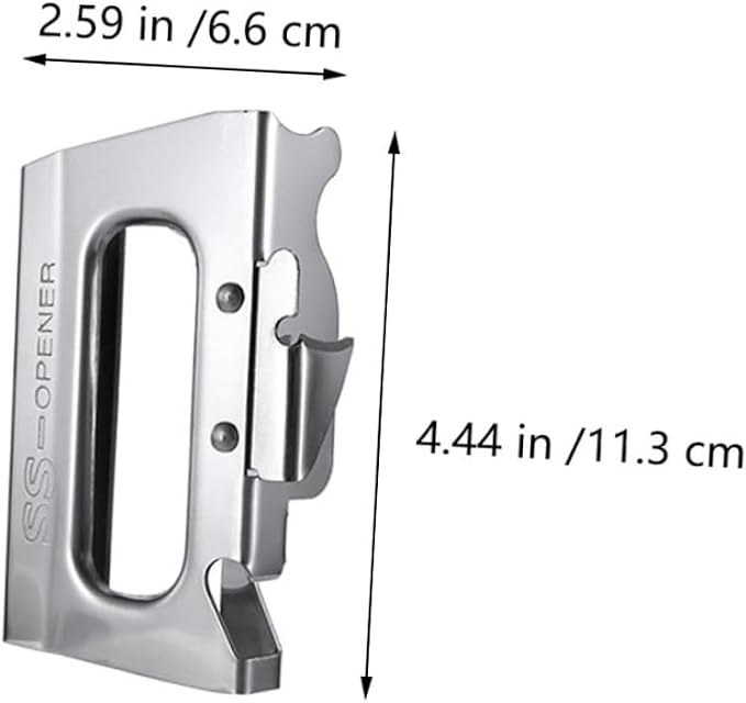 Garneck Stainless Steel Bottle Opener Smooth Edge Can Opener for Arthritic Hands