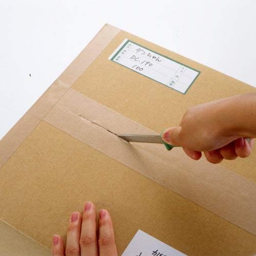 CANARY Cardboard Cutter - 7.5" Box Cutter Utility Knife for Breaking Down Boxes & Opening Packages - Made in Japan, Green