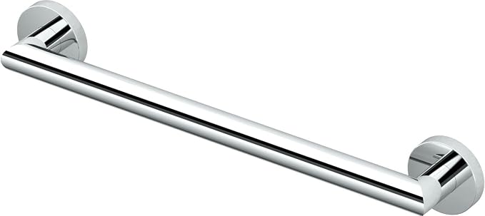 Gatco 962 Glam 18" L Grab Bar, Chrome/ADA Compliant Stainless Steel Safety Grab Bar for Bathroom