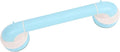 BRRNOO Shower Grab Bar for Kids with Reinforced Suction Cups, Stable Support for Toddlers Learning to Stand, Balanced & Stable Bath Handle, Hygienic & Easy Setup, ABS Material, 14.37in (Blue)