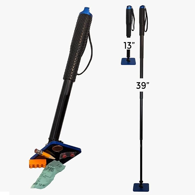 Extendable Reacher Tool – 39” No‑Bend Sticky Pad Grabber for Seniors & Mobility Support – Compact Pickup Tool for Small Items