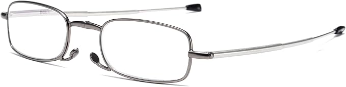 Folding Reading Glasses for Men Women, Keychain Compact Readers Blue Light Portable Pocket Eyeglasses