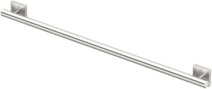 Gatco 956 Elevate, Grab Bar, 36”, Satin Nickel/ADA Compliant Stainless Steel Safety Grab Bar for Bathroom