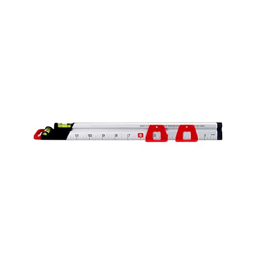 313 Measure Mate - Ultimate Home-Improvement Tool - With Level and Ruler - Features Sliding Markers and Knife Guide - Includes Nail Gripper and Drill Bit Gauge - 12 Inch