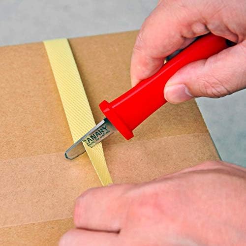 CANARY Box Opener Tool 5" - Mini Package Opener Box Cutter Knife for Opening Packages - Made in Japan, Red