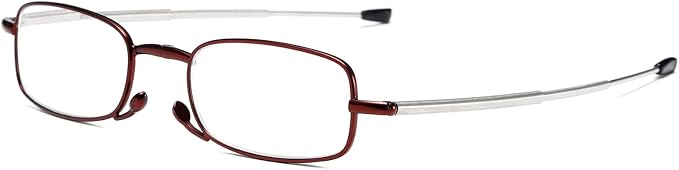 Folding Reading Glasses for Men Women, Keychain Compact Readers Blue Light Portable Pocket Eyeglasses