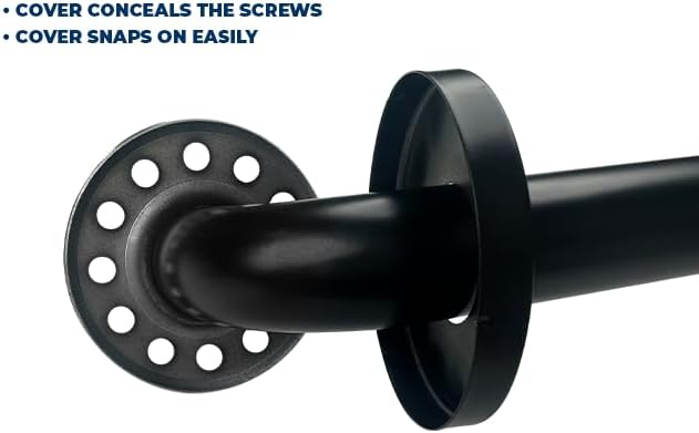 Grab Bar Bundle - ADA Compliance - 1.5" Diameter - 18", 36", 42" Lengths - Pack of 3 - Matte Black, Toilet Grab Bars for Commercial Restrooms and Grab Bars for Shower