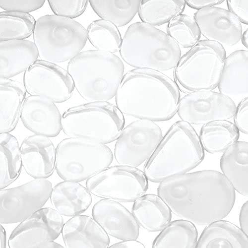 Pebble Non-Slip Suction Bath Mat for Shower, Bathtub - Clear