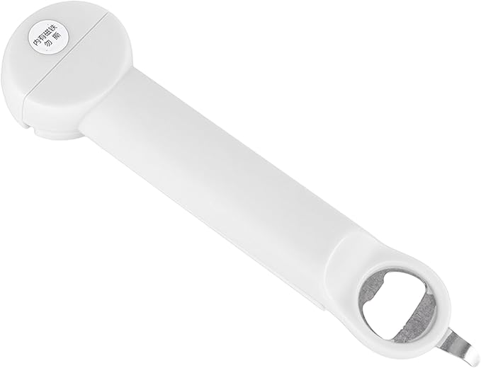 HURRISE Stainless Steel Screwer 3 in Multifunctional Retractable Jar Bottle Opener & Tab Opener - Essential Kitchen Tool (Beige)