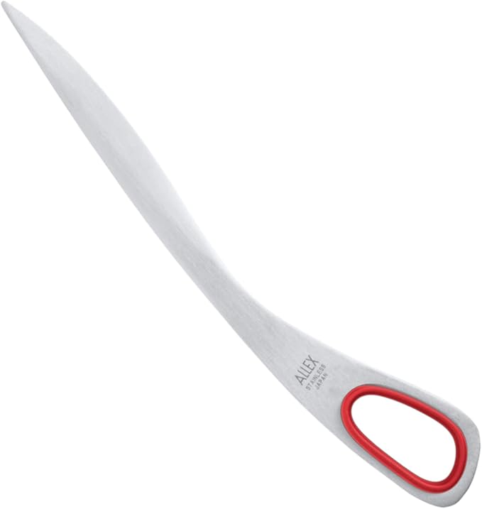 ALLEX Letter Opener 6.7" Sword Envelope Opener Knife, Japanese Stainless Steel Blade, Mail Opener Paper Knife Tool All Metal, Red, Made in Japan