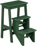 Boraam Niko Folding Counter Height 3-Tier Step Stool - Equestrian Green