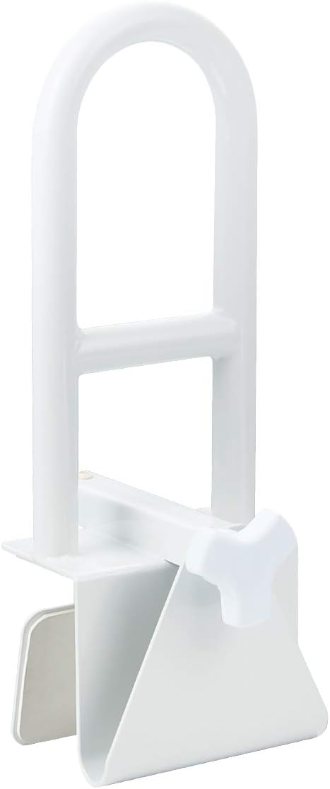 Butizone Bathtub Safety Rail, Medical Adjustable Tub Grab Bar Handle Clamp Safety Handrail Support for Seniors and Elderly