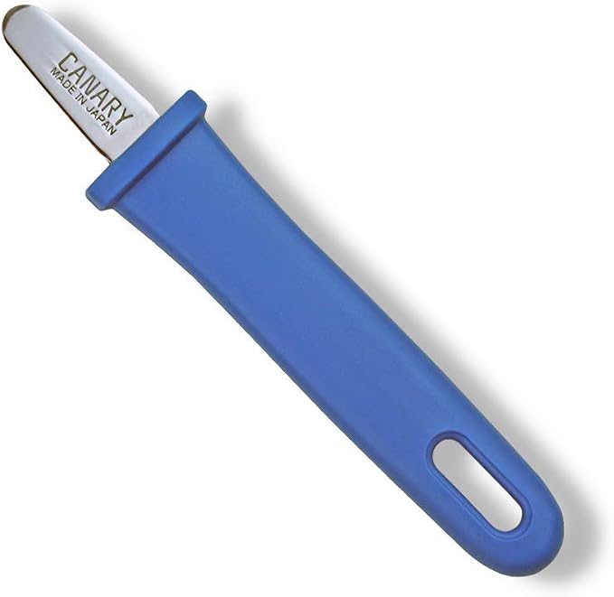 CANARY Safety Box Opener Tool with No Sharp Edge 5" [No Blade] - Mini Package Opener for Careful Package Opening Around Contents - Made in Japan, Blue